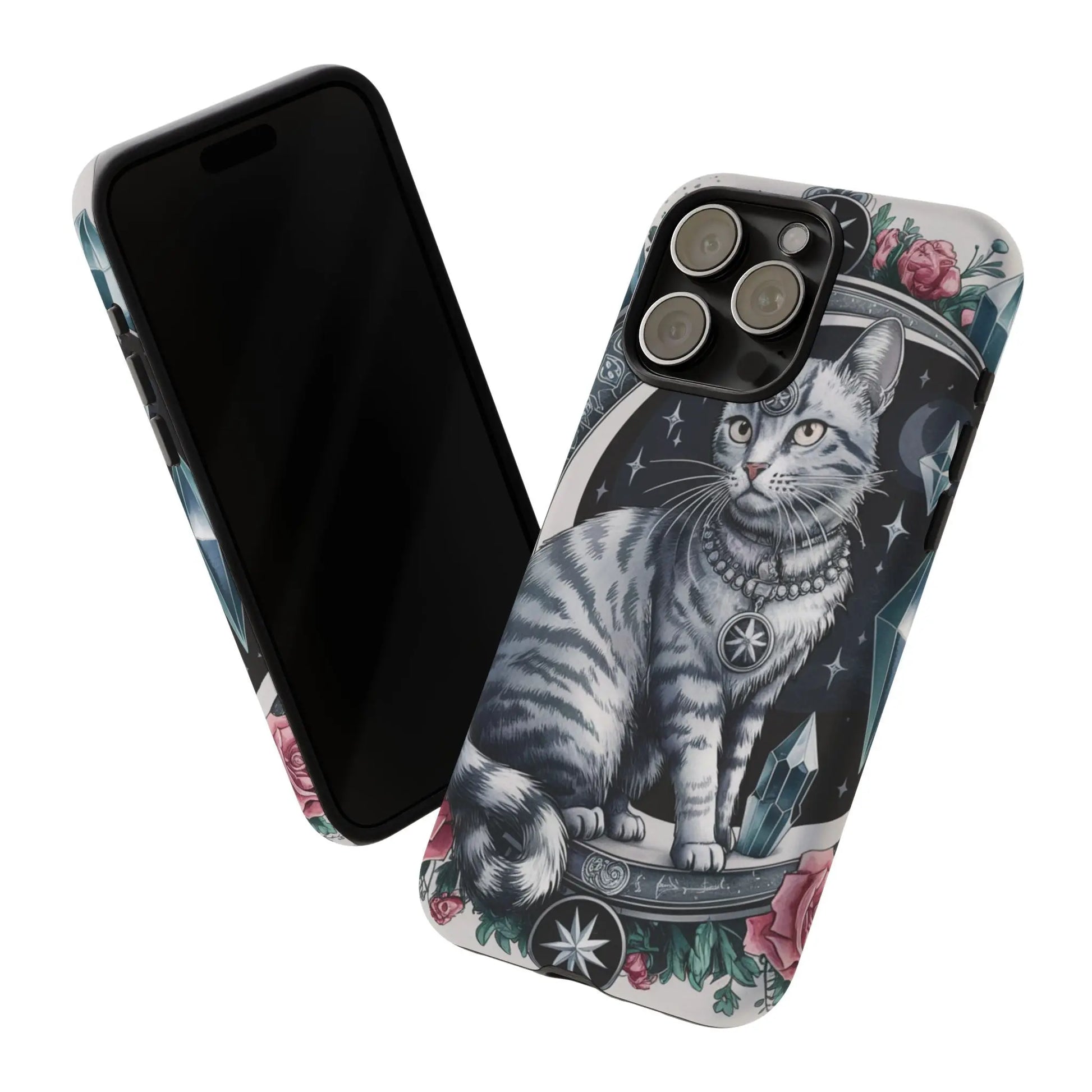 Celestial Pagan Cat iPhone Tough Case – Durable & Mystical Design Printify