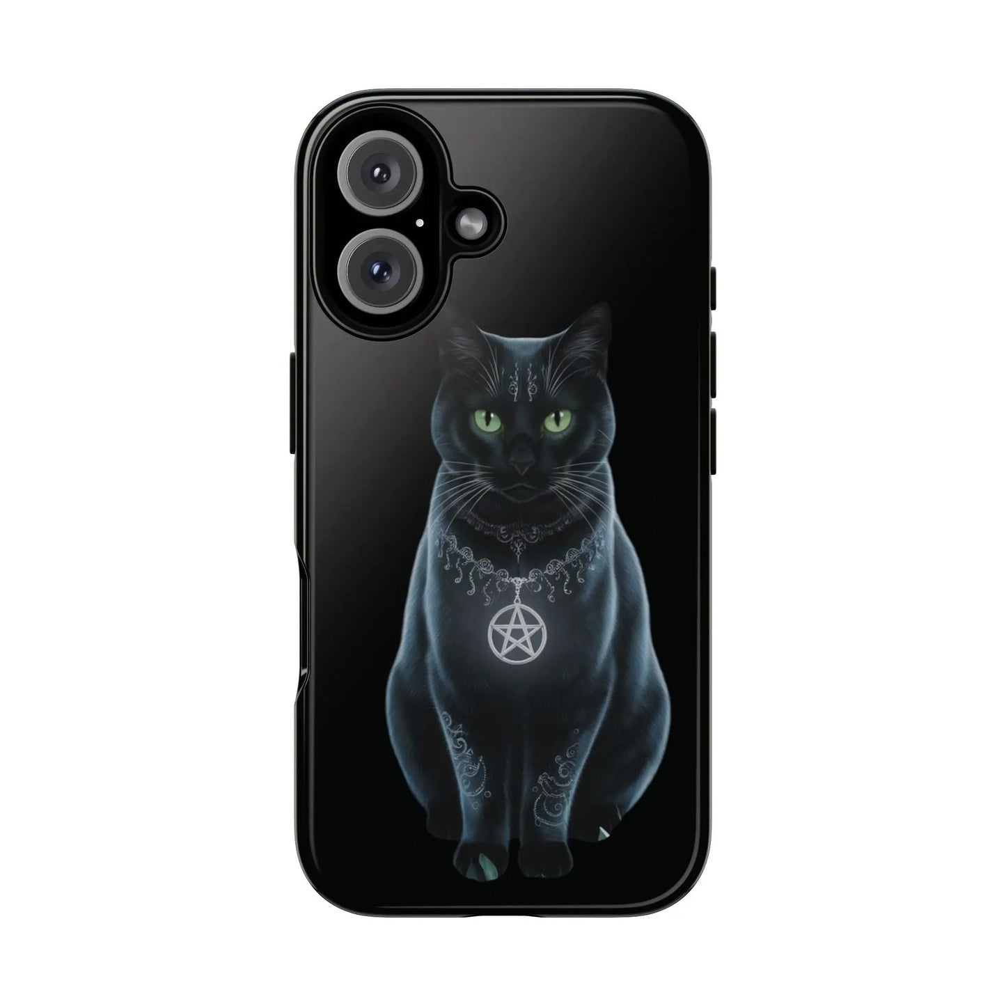 Pagan Black Cat iPhone Tough Case – Perfect for Wicca & Pagan Enthusiasts Printify