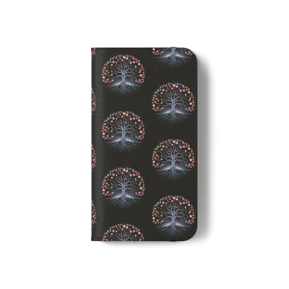 Artistic Tree Design Flip Case for Phones – Stylish & Functional -WitchyPets.com