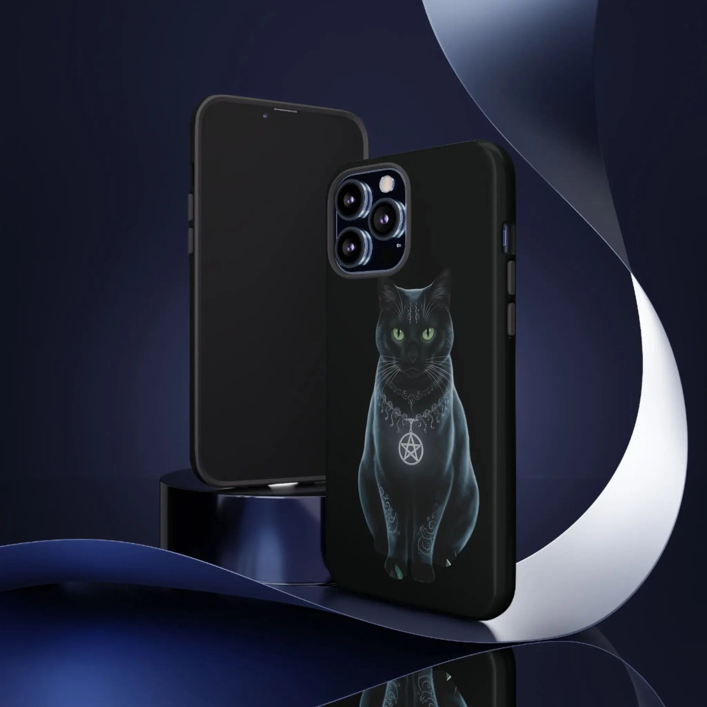 Pagan Black Cat iPhone Tough Case – Perfect for Wicca & Pagan Enthusiasts Printify