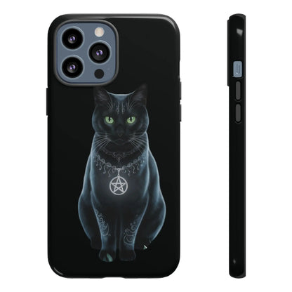 Pagan Black Cat iPhone Tough Case – Perfect for Wicca & Pagan Enthusiasts Printify