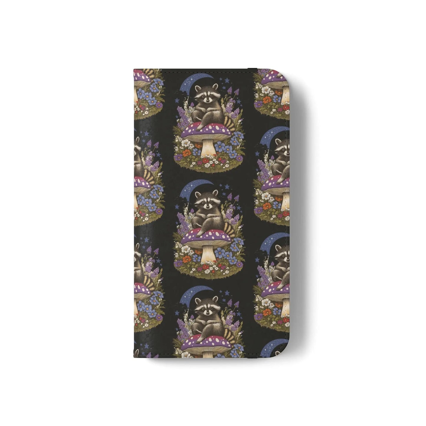 Raccoon Flip Case - Whimsical Wildlife Design for Phone Protection Printify