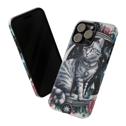 Celestial Pagan Cat iPhone Tough Case – Durable & Mystical Design Printify