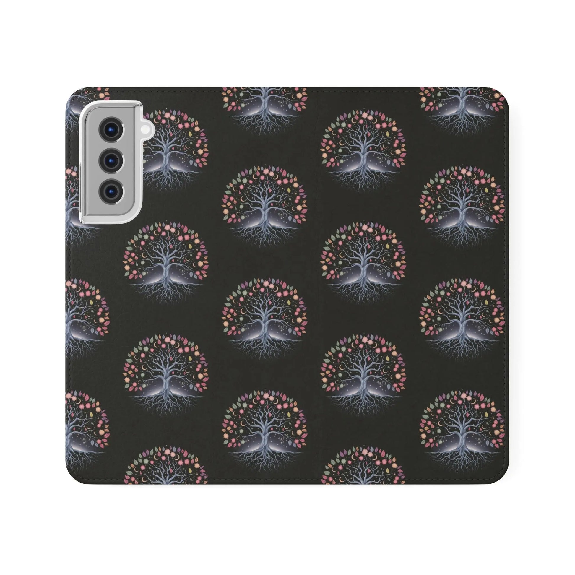 Artistic Tree Design Flip Case for Phones – Stylish & Functional-WitchyPets.com