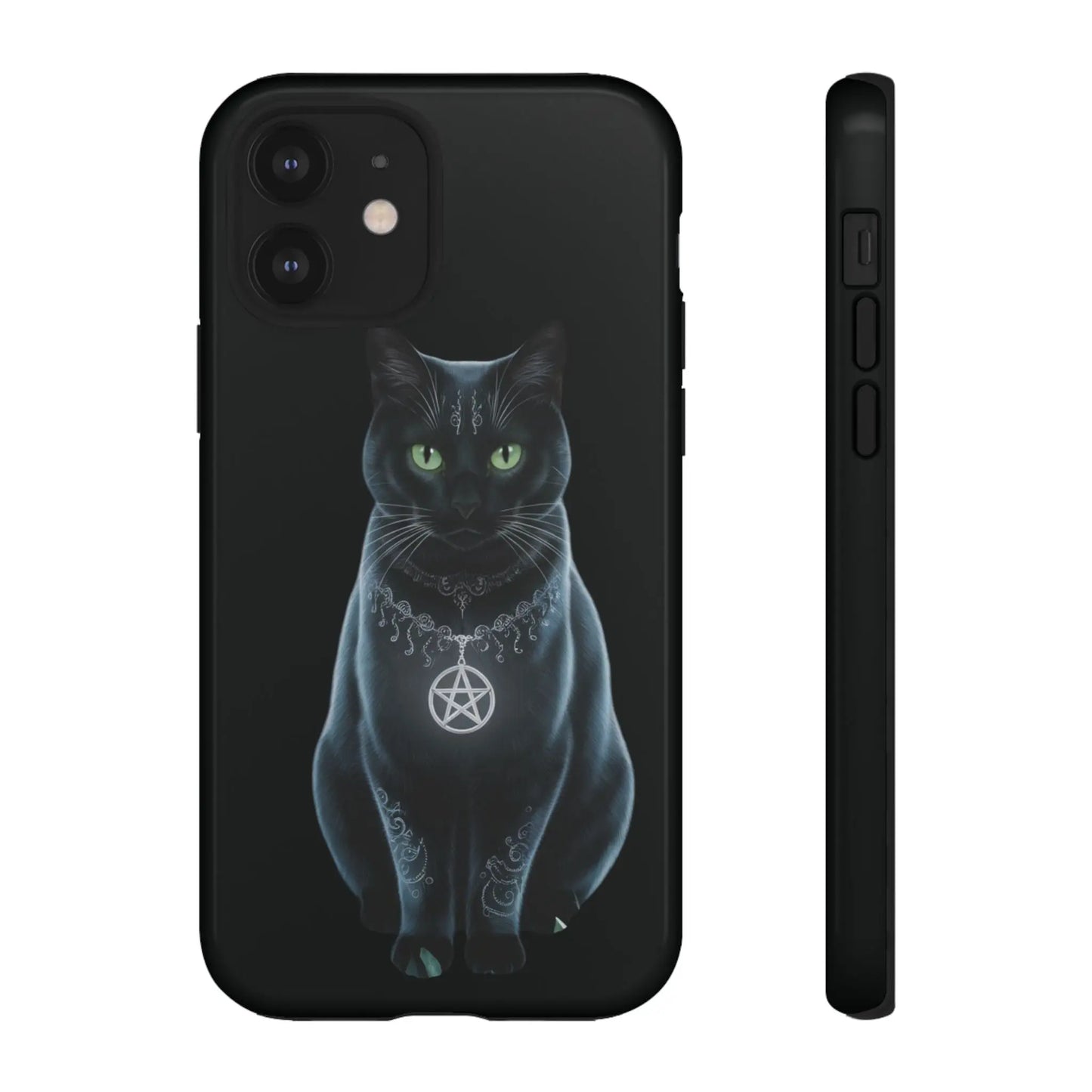 Pagan Black Cat iPhone Tough Case – Perfect for Wicca & Pagan Enthusiasts Printify