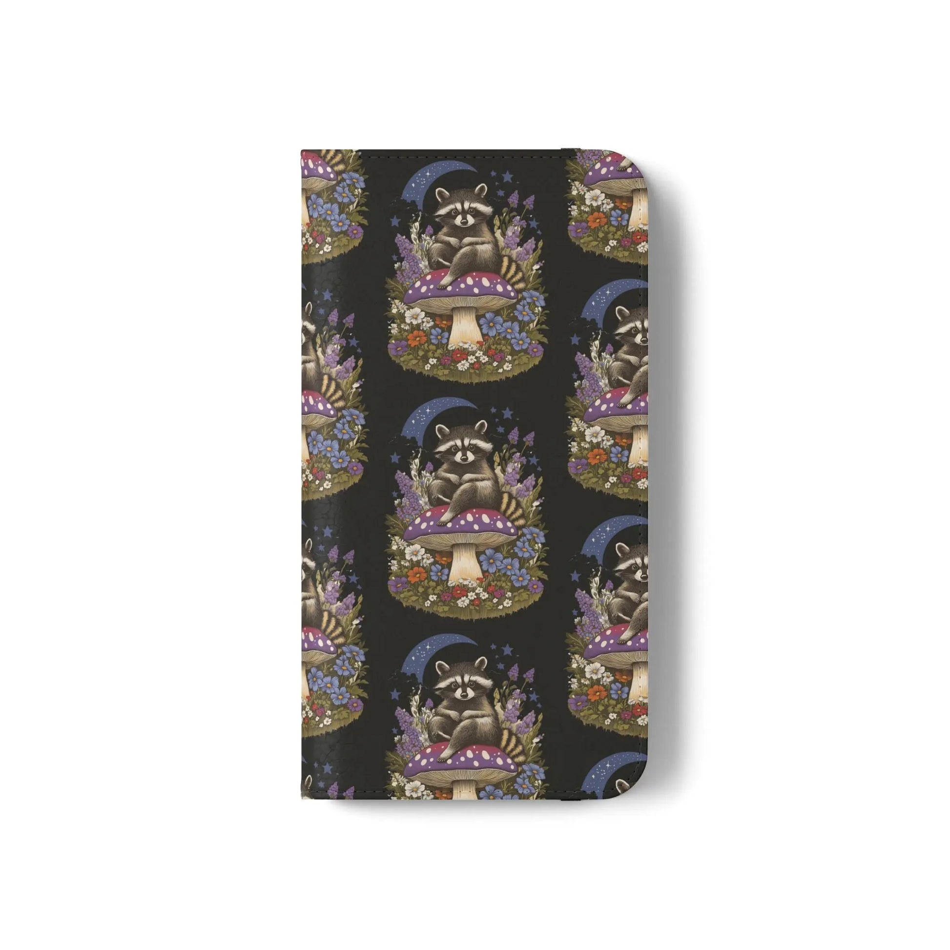 Raccoon Flip Case - Whimsical Wildlife Design for Phone Protection Printify