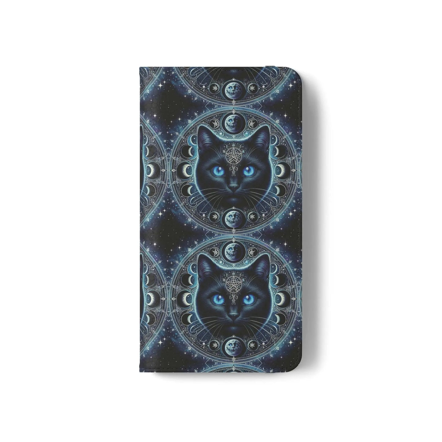 Cosmic Cat Flip Case - Stylish Galaxy Design for Cat Lovers Printify