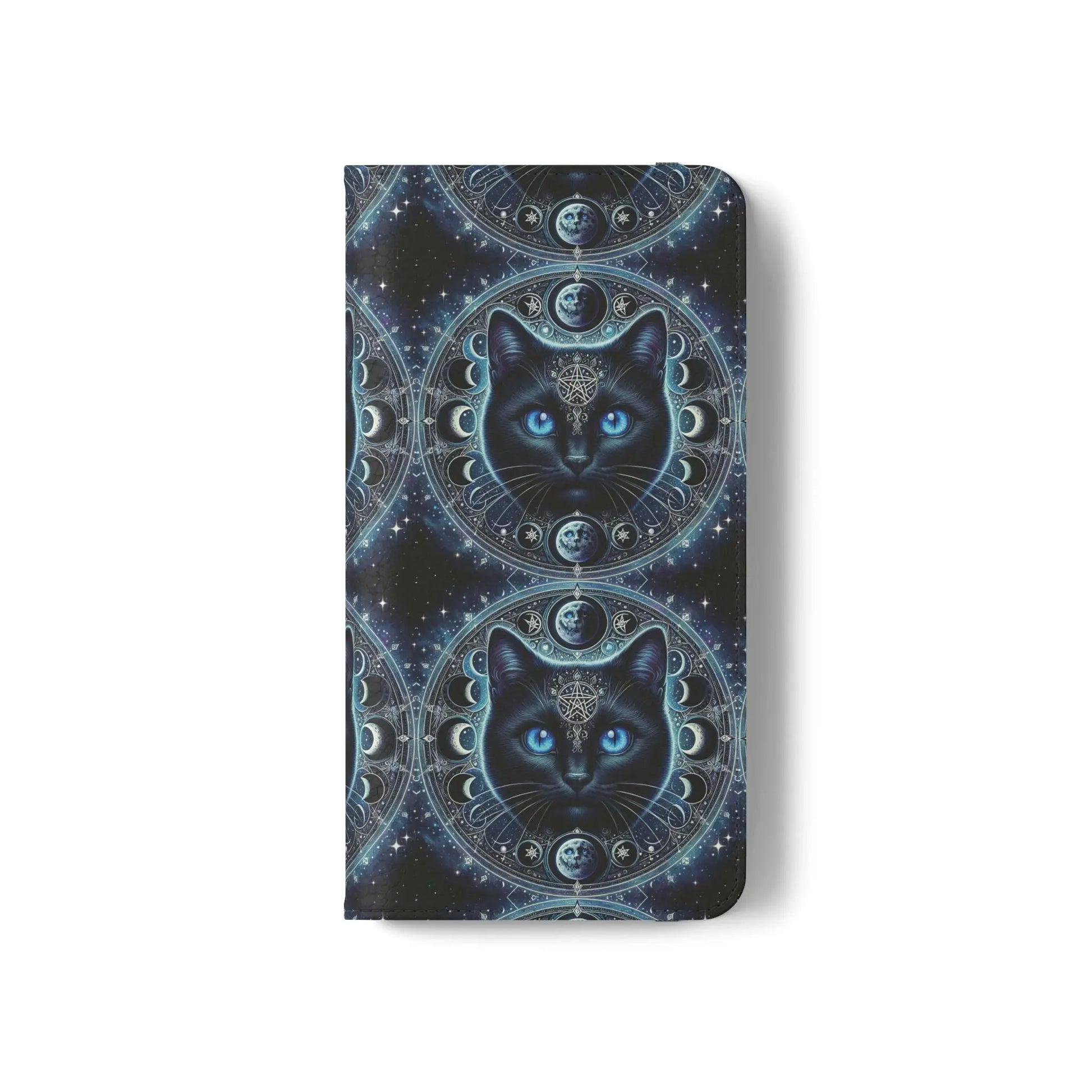 Cosmic Cat Flip Case - Stylish Galaxy Design for Cat Lovers Printify