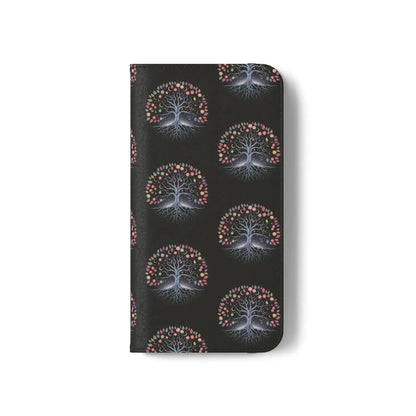 Artistic Tree Design Flip Case for Phones – Stylish & Functional-WitchyPets.com