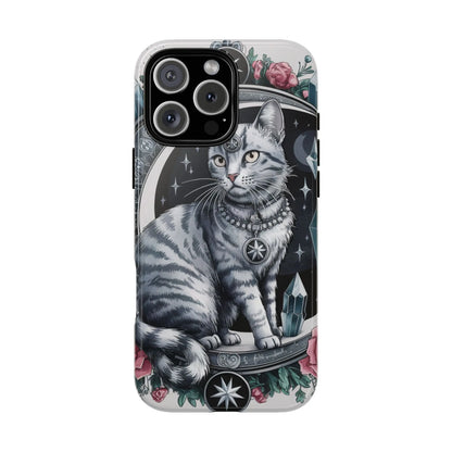 Celestial Pagan Cat iPhone Tough Case – Durable & Mystical Design Printify