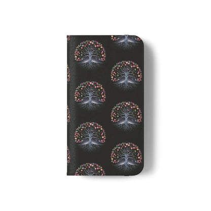 Artistic Tree Design Flip Case for Phones – Stylish & Functional -WitchyPets.com