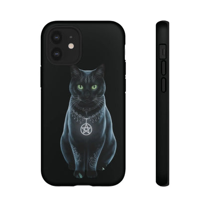 Pagan Black Cat iPhone Tough Case – Perfect for Wicca & Pagan Enthusiasts Printify