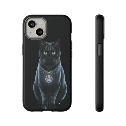 Pagan Black Cat iPhone Tough Case – Perfect for Wicca & Pagan Enthusiasts Printify