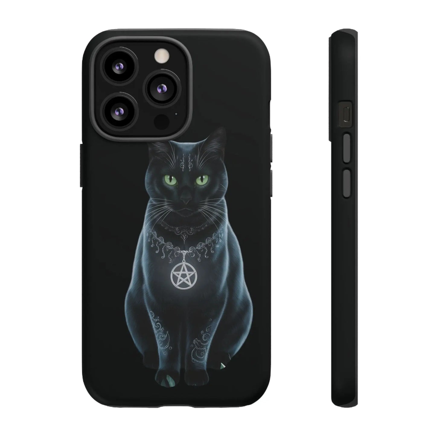 Pagan Black Cat iPhone Tough Case – Perfect for Wicca & Pagan Enthusiasts Printify