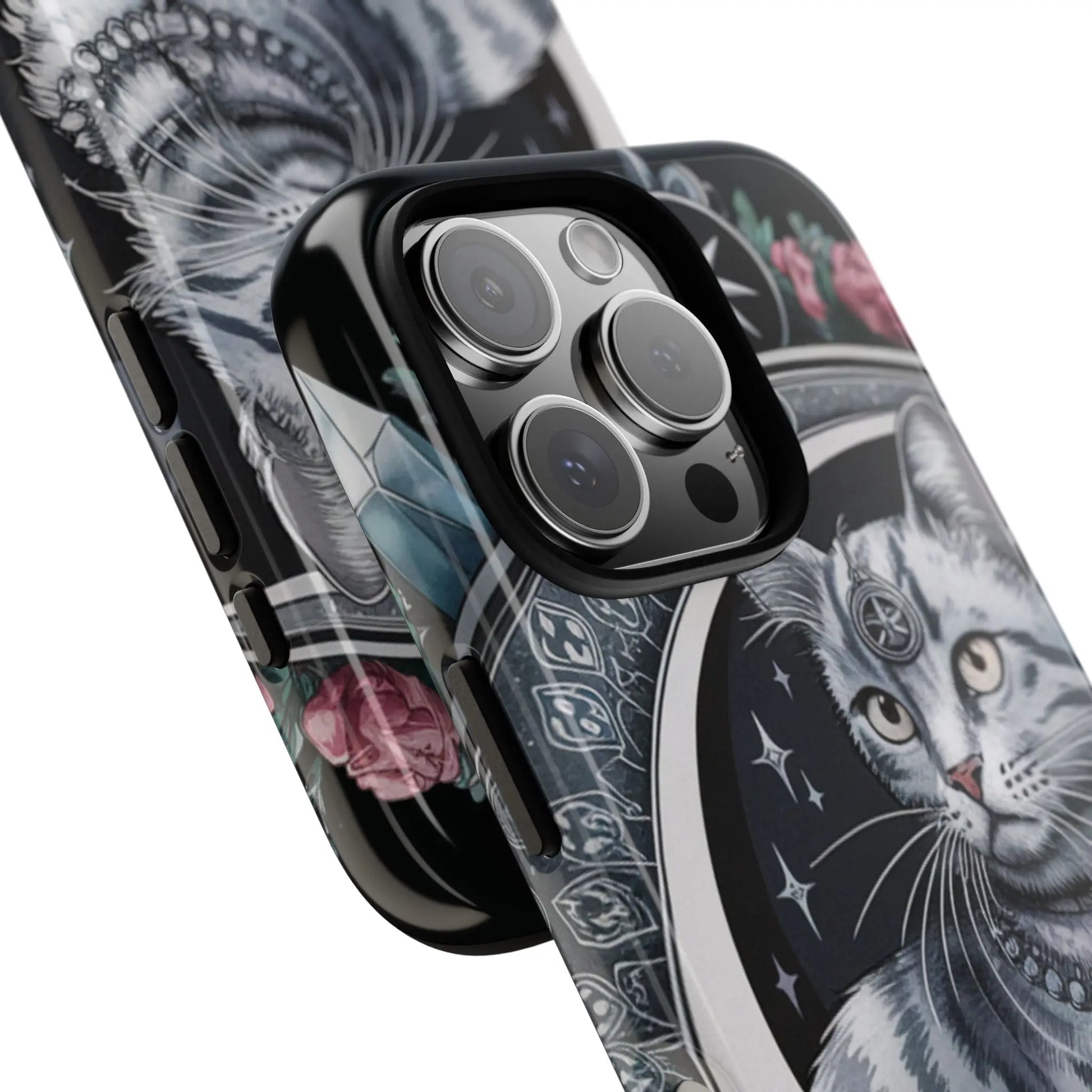 Celestial Pagan Cat iPhone Tough Case – Durable & Mystical Design Printify