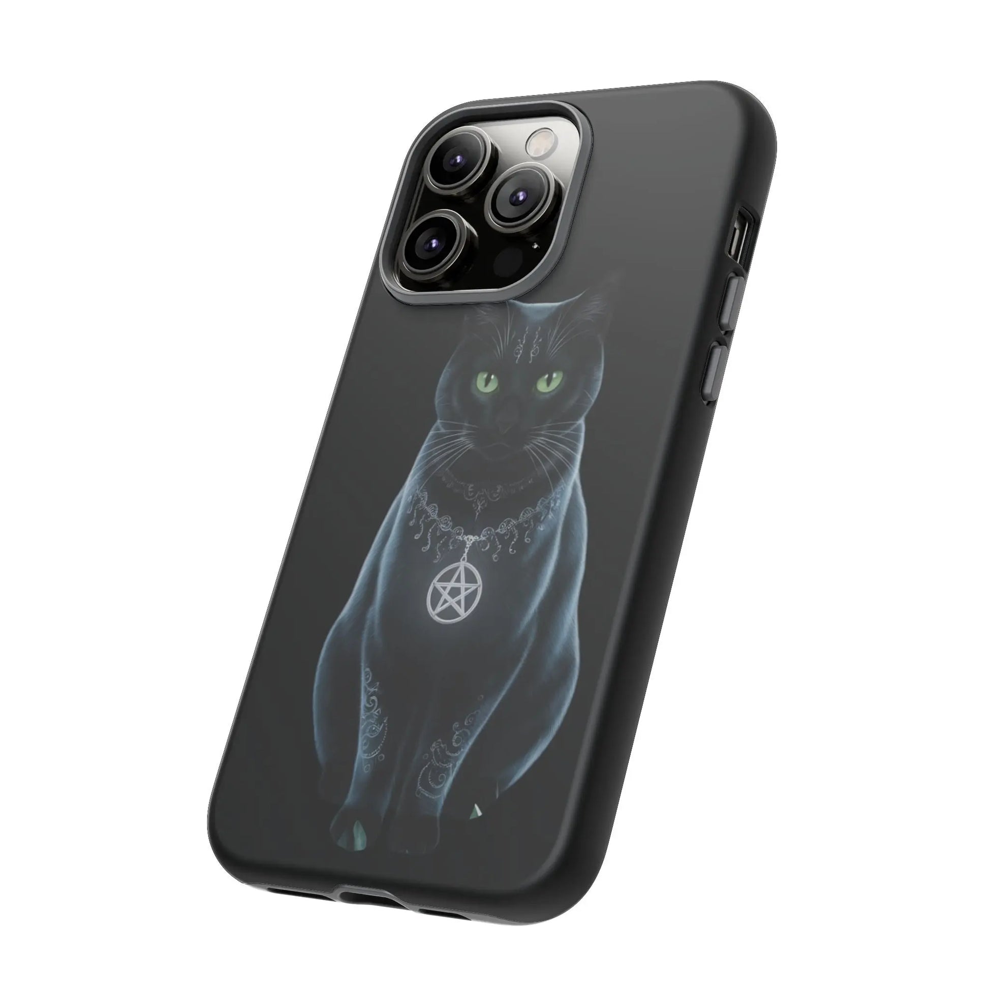 Pagan Black Cat iPhone Tough Case – Perfect for Wicca & Pagan Enthusiasts Printify