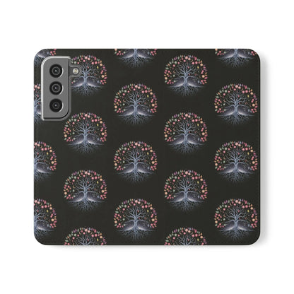 Artistic Tree Design Flip Case for Phones – Stylish & Functional-WitchyPets.com