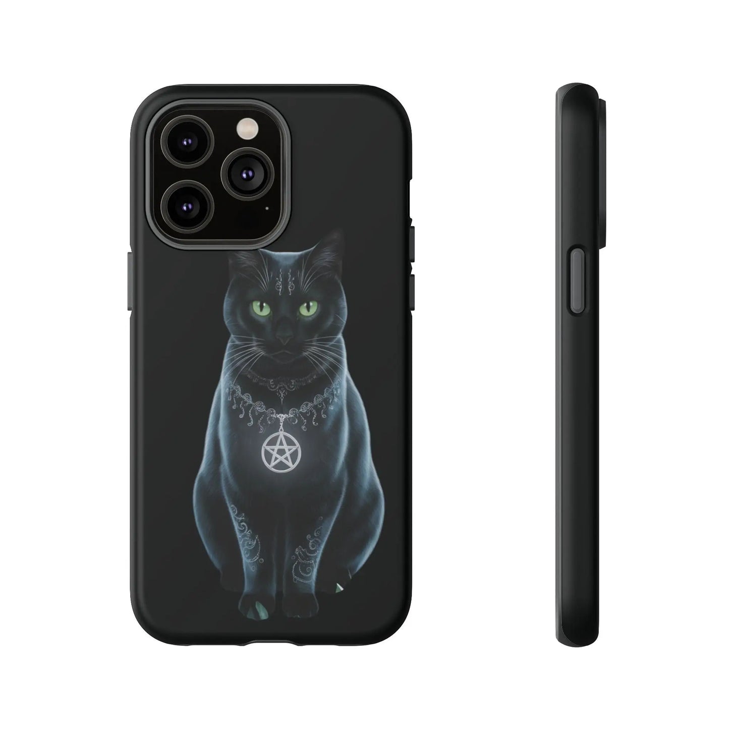 Pagan Black Cat iPhone Tough Case – Perfect for Wicca & Pagan Enthusiasts Printify