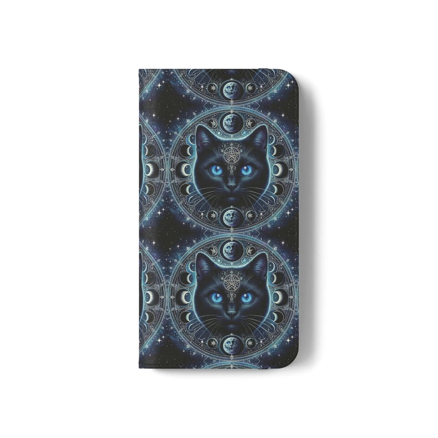 Cosmic Cat Flip Case - Stylish Galaxy Design for Cat Lovers Printify