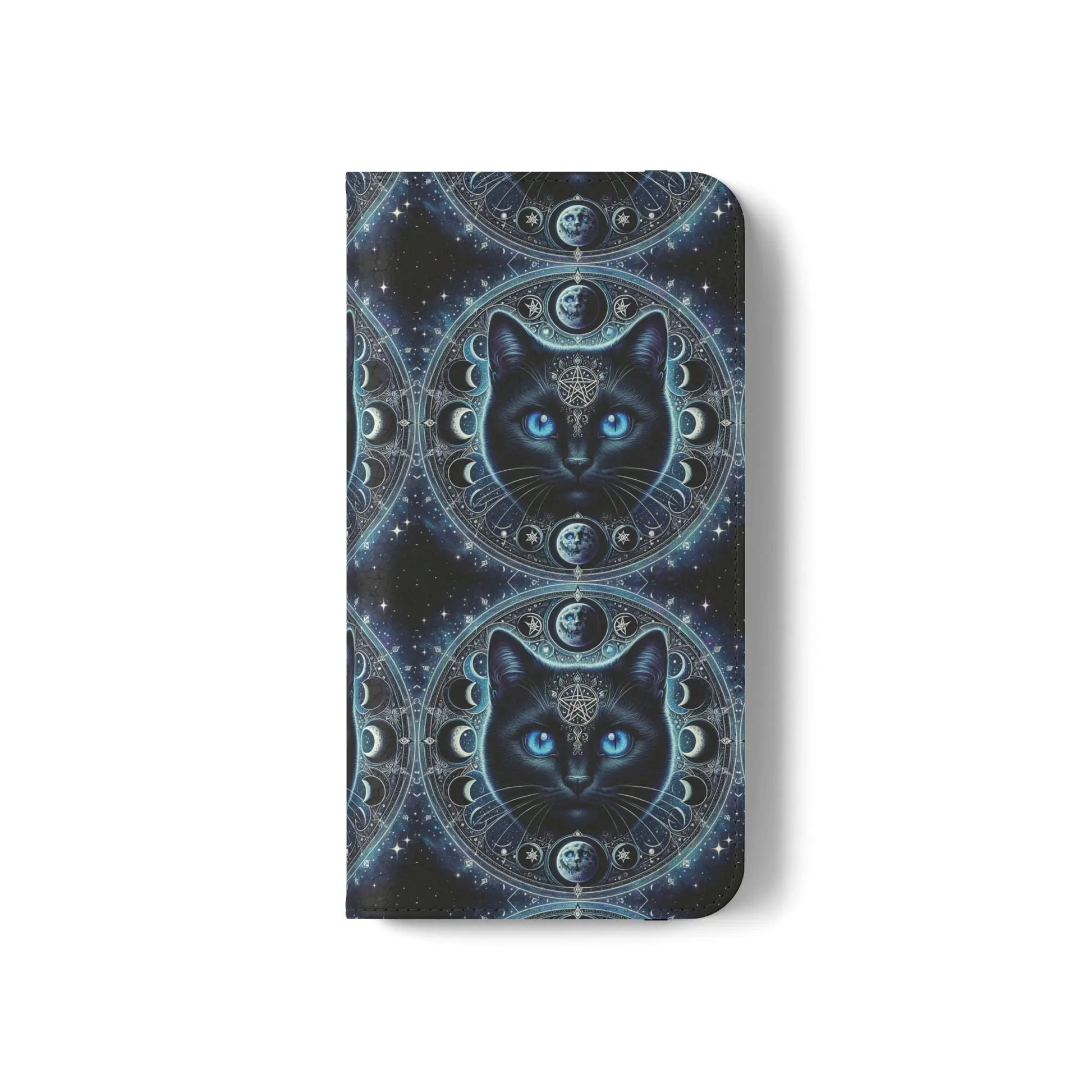 Cosmic Cat Flip Case - Stylish Galaxy Design for Cat Lovers Printify