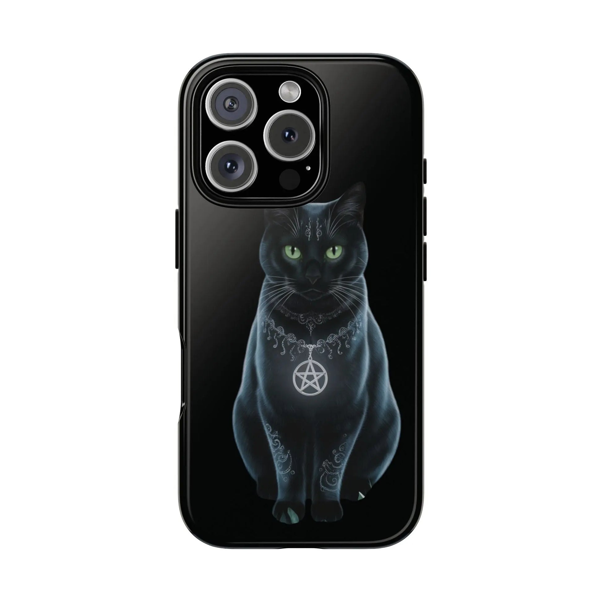 Pagan Black Cat iPhone Tough Case – Perfect for Wicca & Pagan Enthusiasts Printify