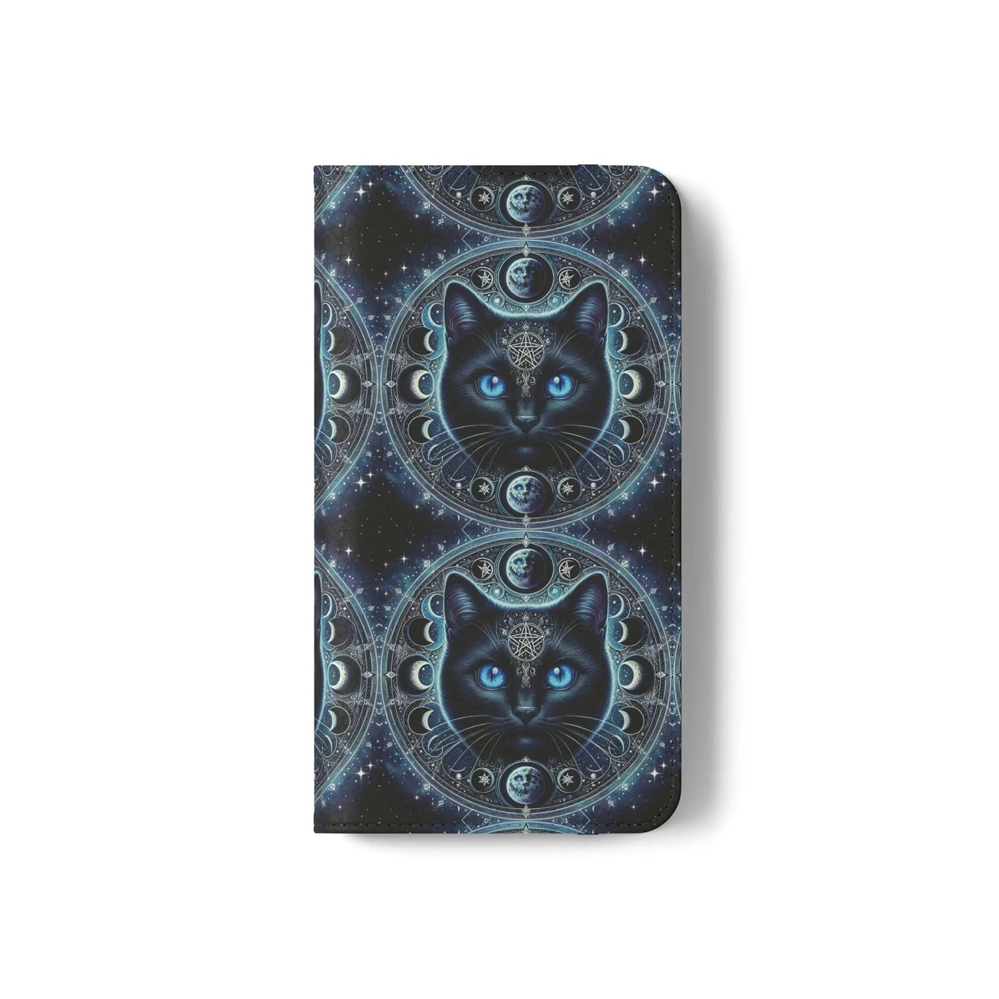 Cosmic Cat Flip Case - Stylish Galaxy Design for Cat Lovers Printify