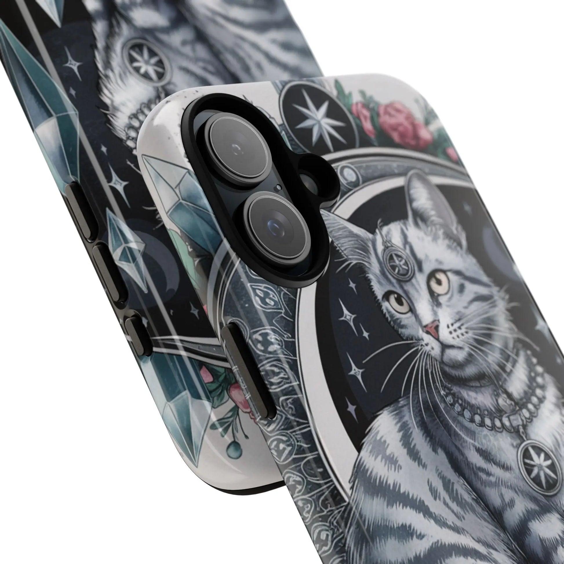 Celestial Pagan Cat iPhone Tough Case – Durable & Mystical Design Printify