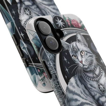 Celestial Pagan Cat iPhone Tough Case – Durable & Mystical Design Printify