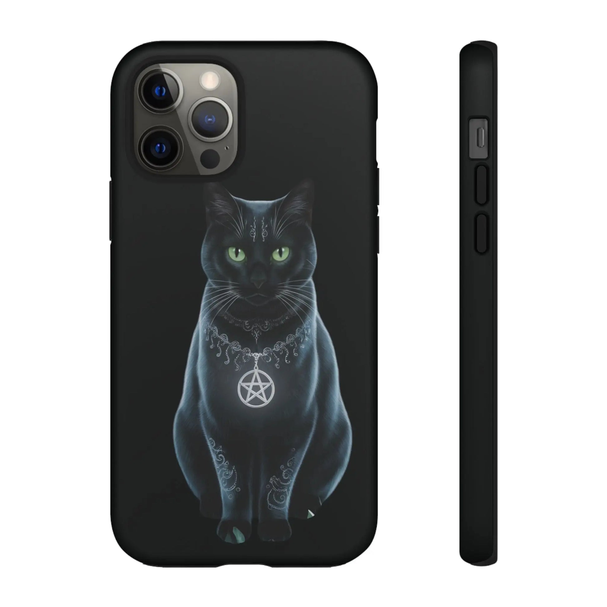 Pagan Black Cat iPhone Tough Case – Perfect for Wicca & Pagan Enthusiasts Printify