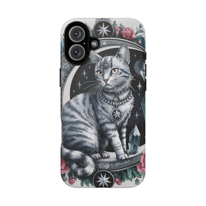 Celestial Pagan Cat iPhone Tough Case – Durable & Mystical Design Printify