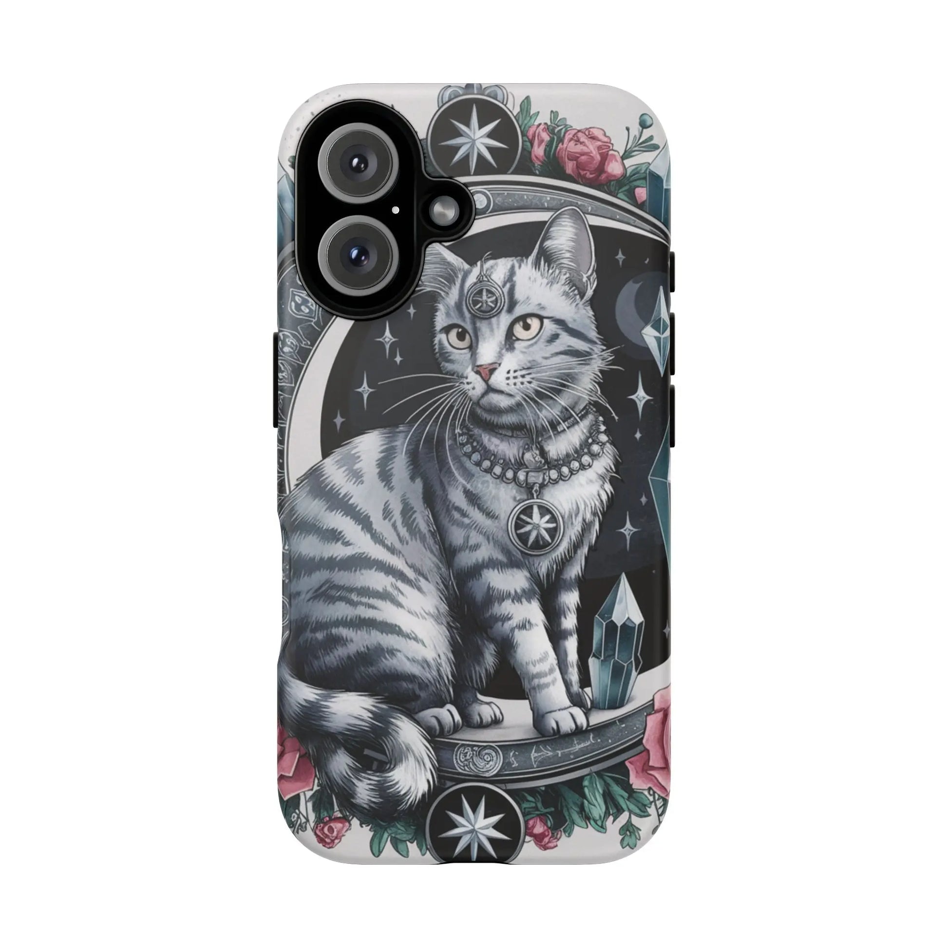 Celestial Pagan Cat iPhone Tough Case – Durable & Mystical Design Printify