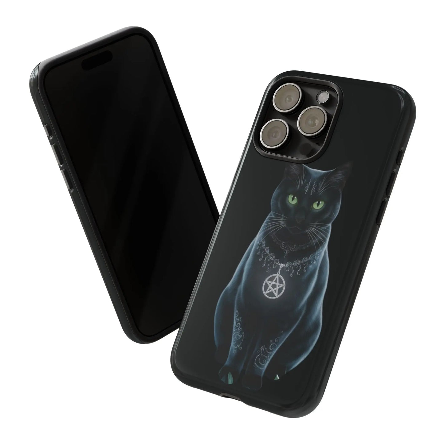 Pagan Black Cat iPhone Tough Case – Perfect for Wicca & Pagan Enthusiasts Printify