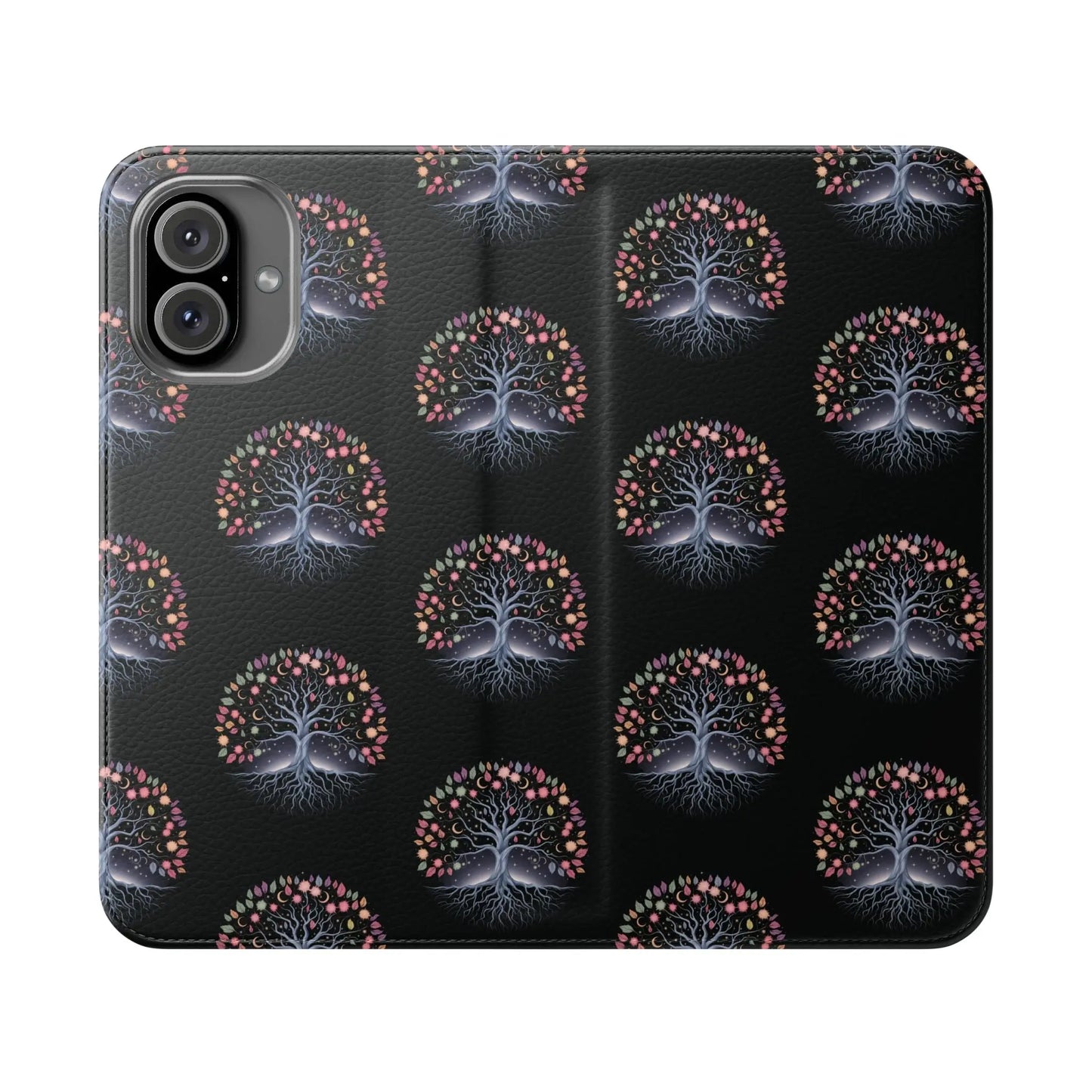 Artistic Tree Design Flip Case for Phones – Stylish & Functional-WitchyPets.com