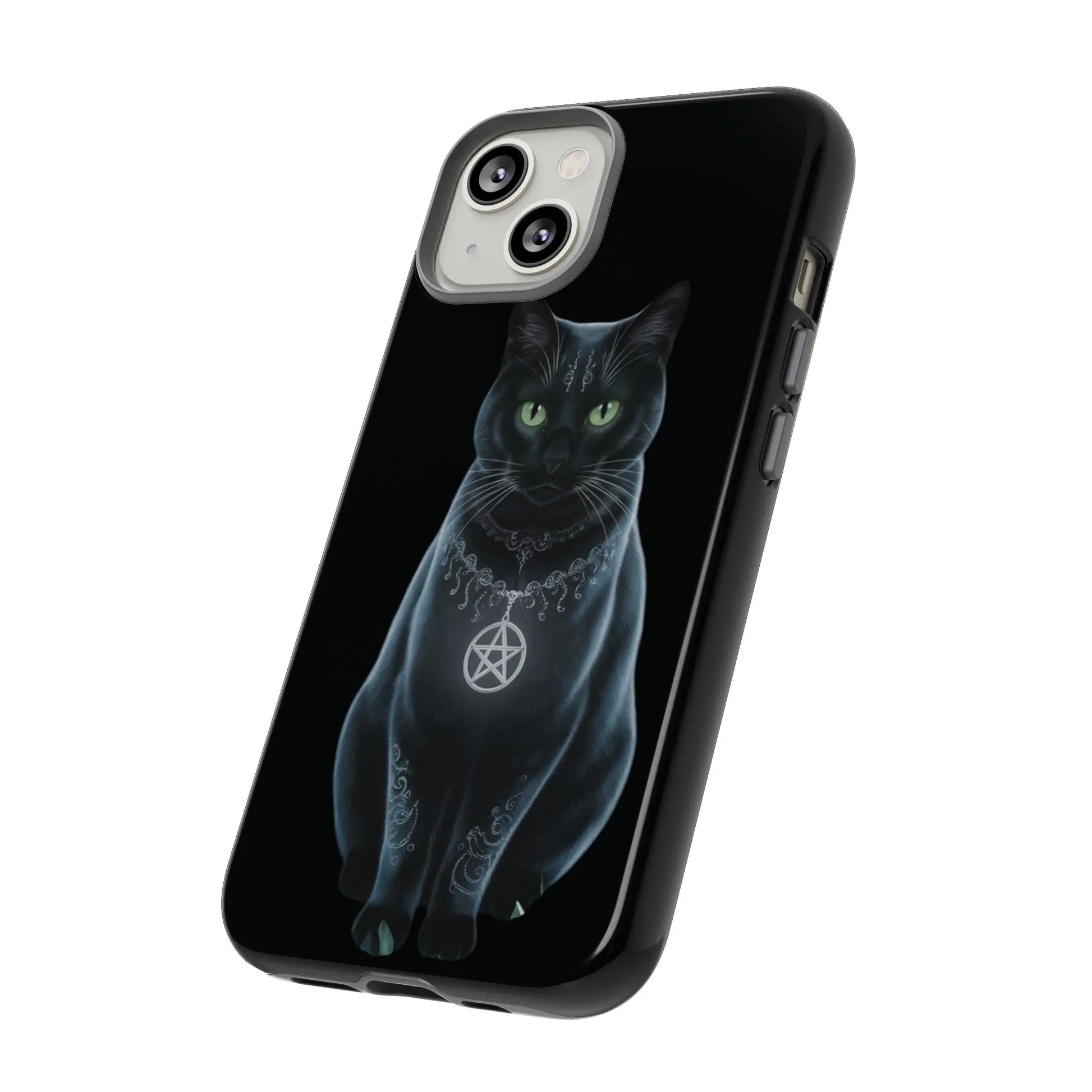 Pagan Black Cat iPhone Tough Case – Perfect for Wicca & Pagan Enthusiasts Printify