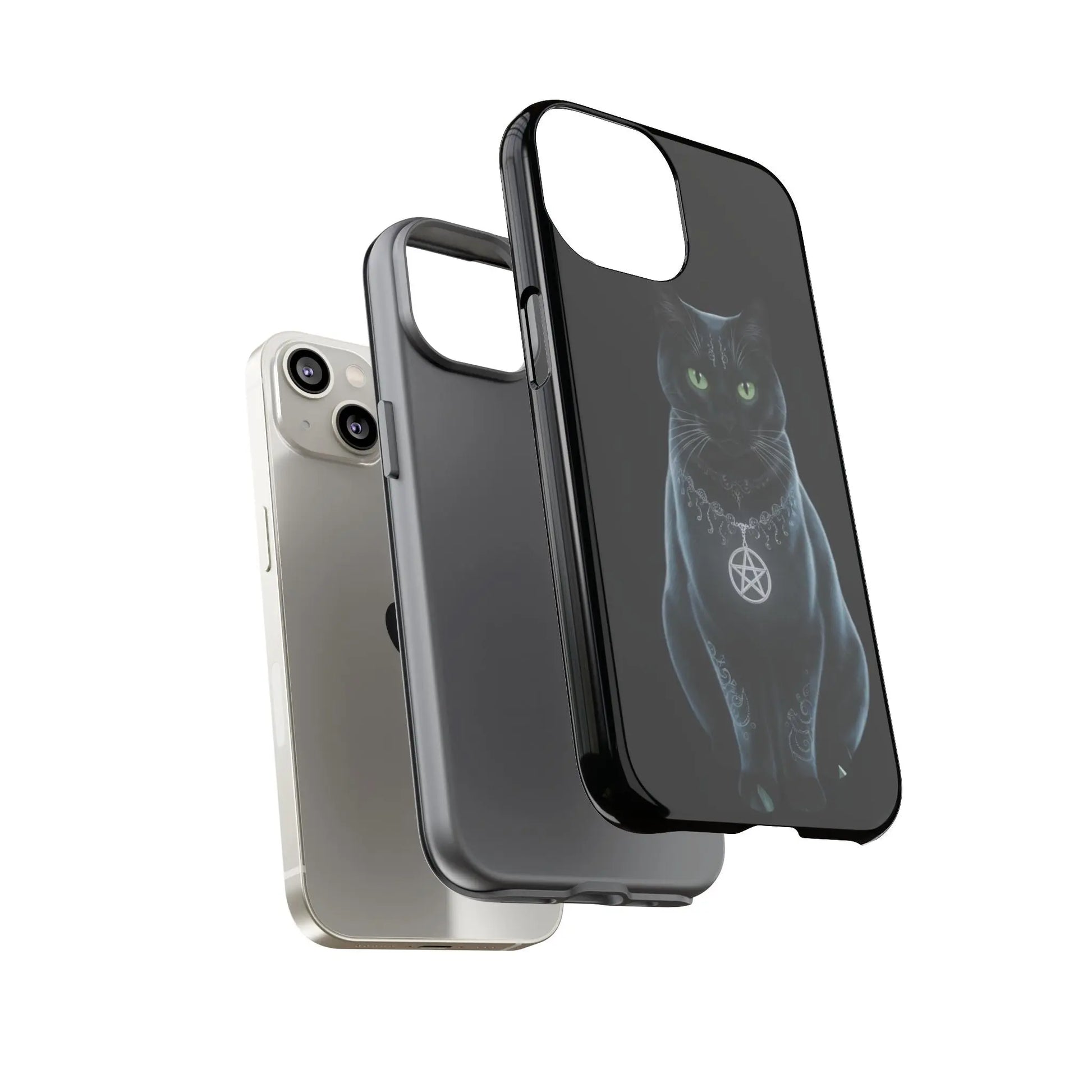 Pagan Black Cat iPhone Tough Case – Perfect for Wicca & Pagan Enthusiasts Printify