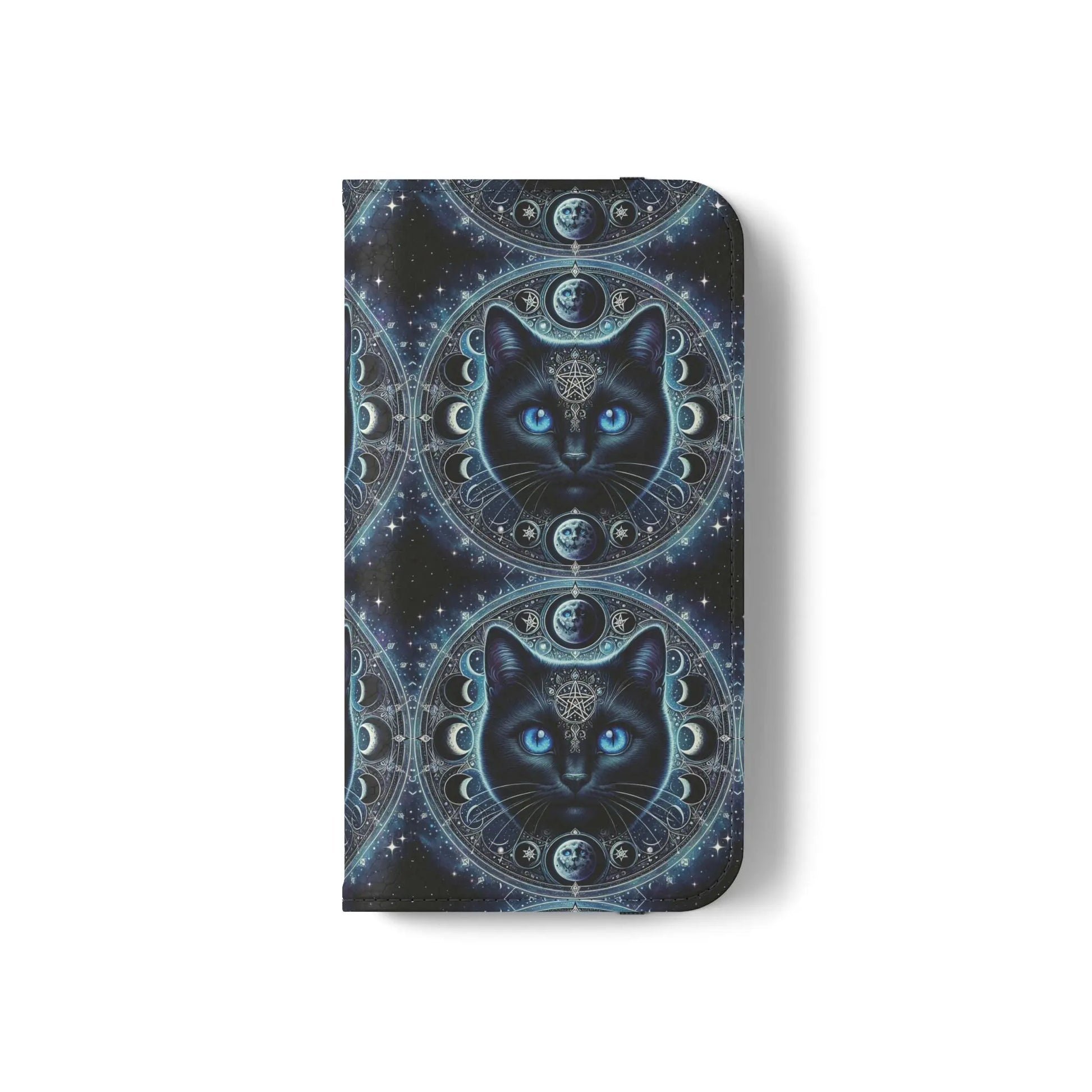 Cosmic Cat Flip Case - Stylish Galaxy Design for Cat Lovers Printify