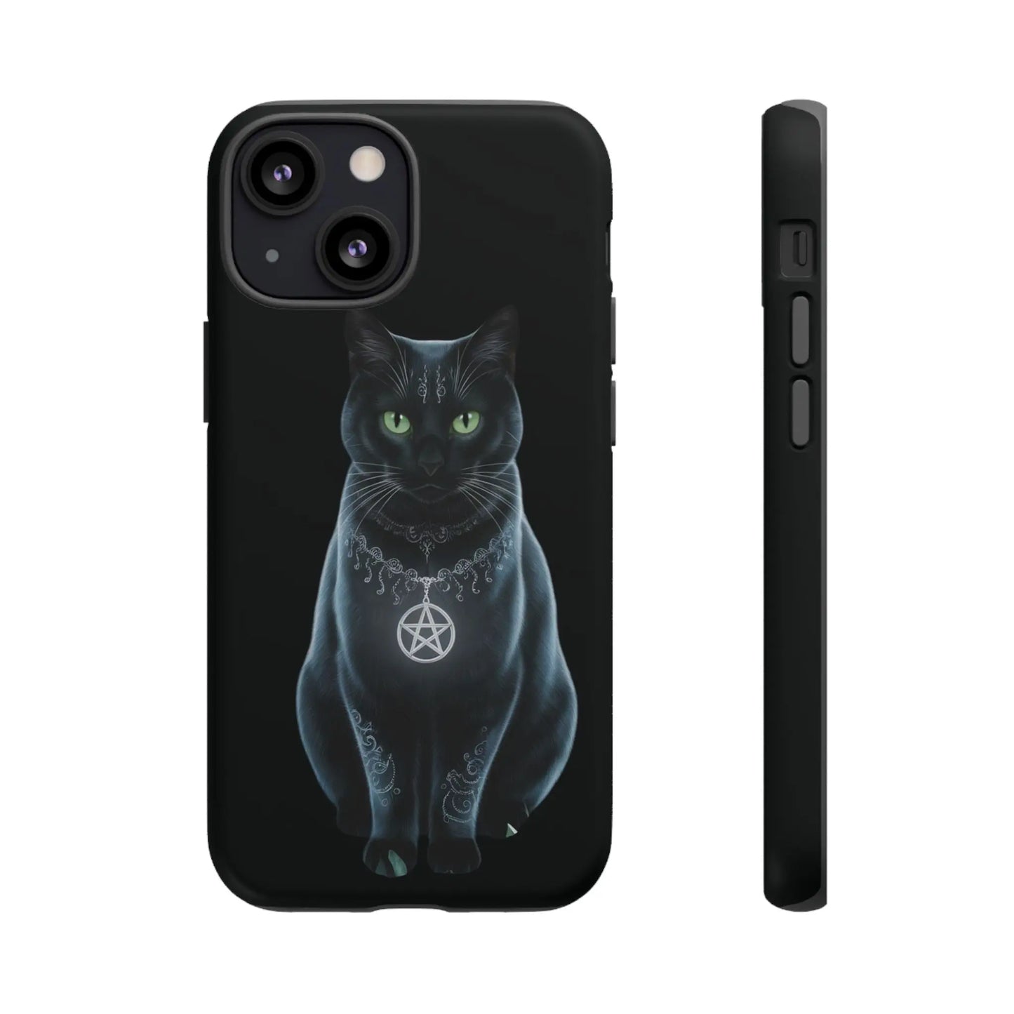 Pagan Black Cat iPhone Tough Case – Perfect for Wicca & Pagan Enthusiasts Printify