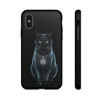 Pagan Black Cat iPhone Tough Case – Perfect for Wicca & Pagan Enthusiasts Printify