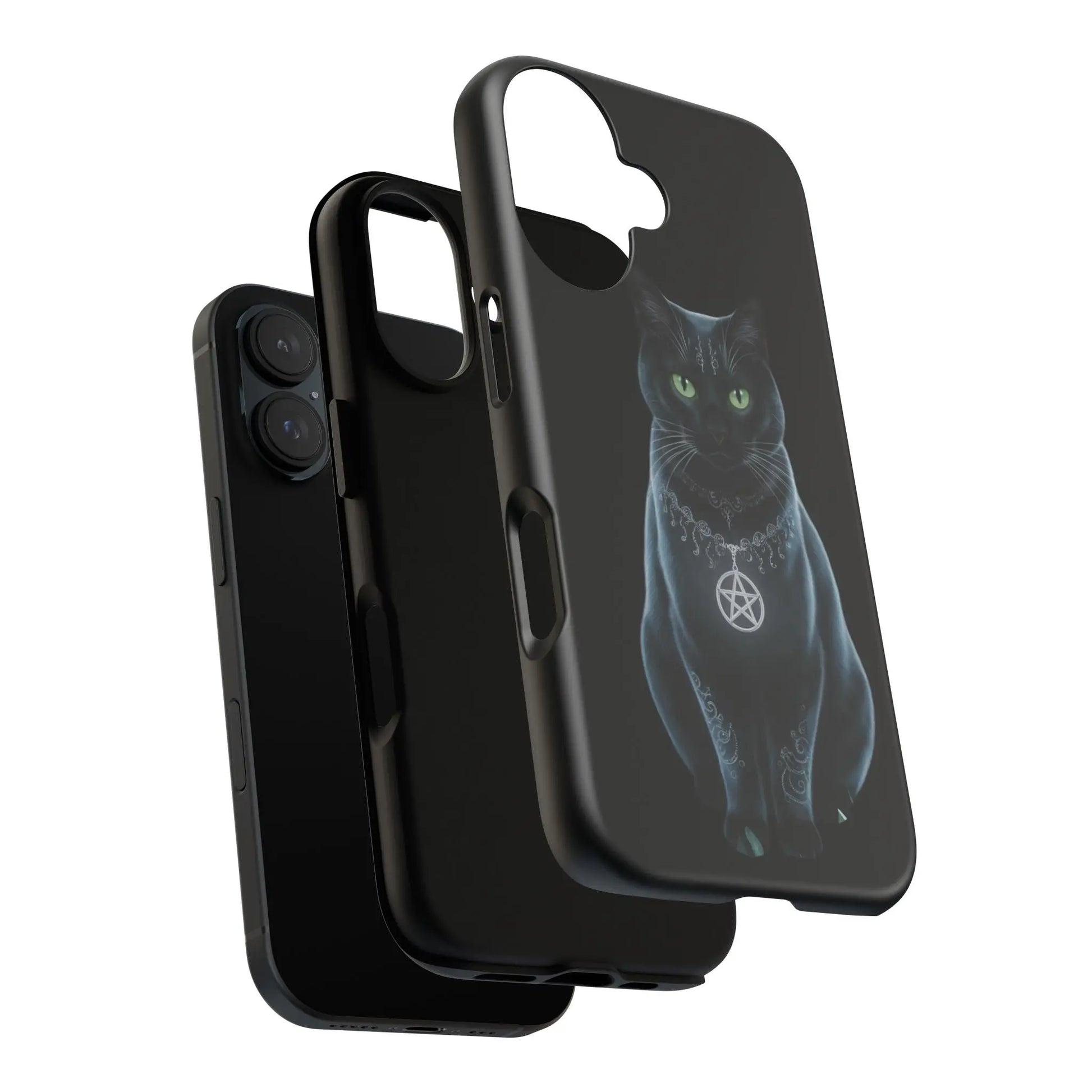 Pagan Black Cat iPhone Tough Case – Perfect for Wicca & Pagan Enthusiasts Printify