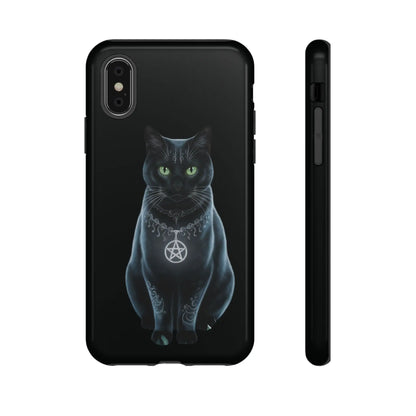 Pagan Black Cat iPhone Tough Case – Perfect for Wicca & Pagan Enthusiasts Printify