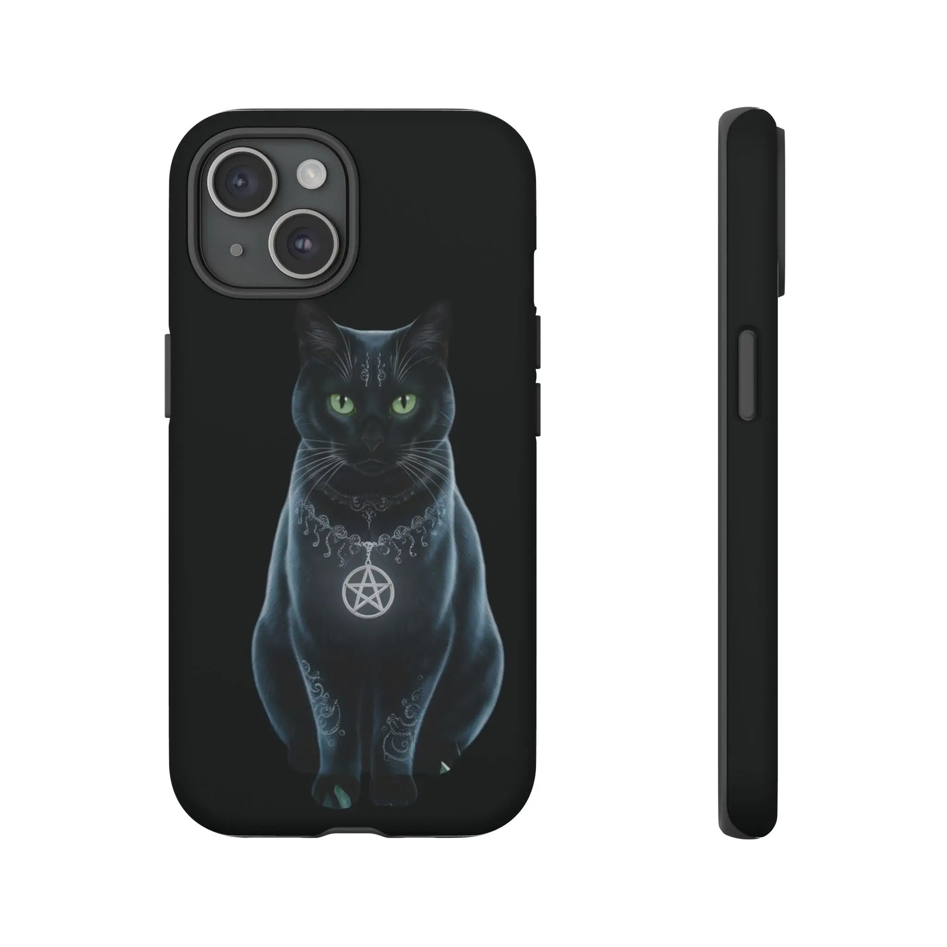 Pagan Black Cat iPhone Tough Case – Perfect for Wicca & Pagan Enthusiasts Printify