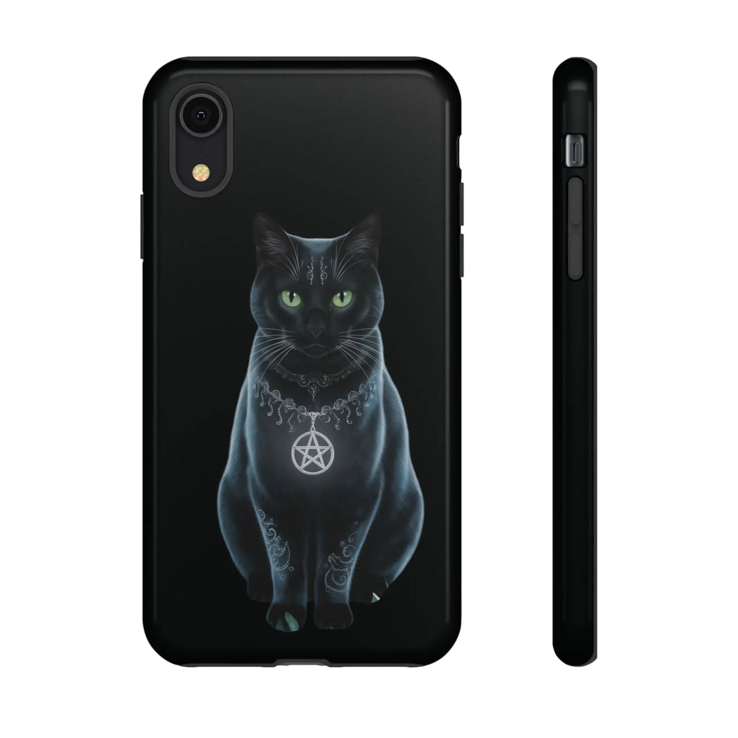 Pagan Black Cat iPhone Tough Case – Perfect for Wicca & Pagan Enthusiasts Printify