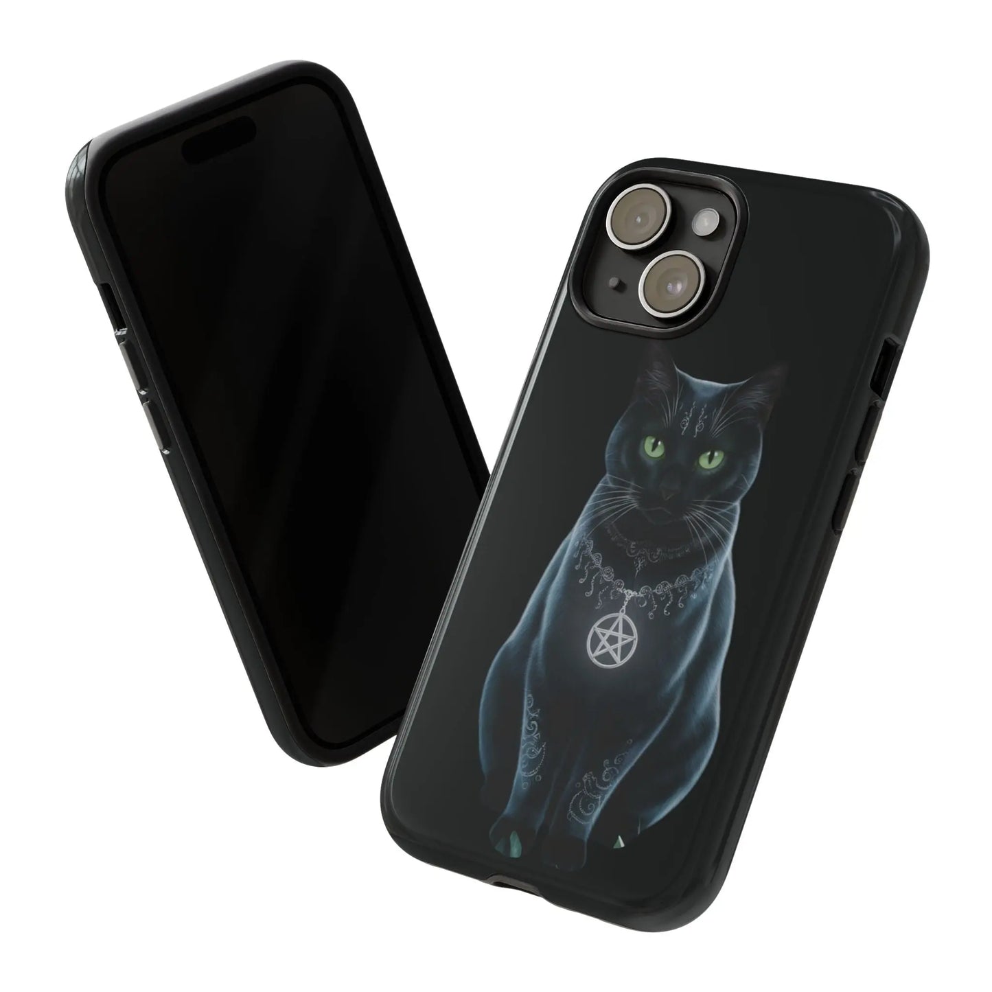 Pagan Black Cat iPhone Tough Case – Perfect for Wicca & Pagan Enthusiasts Printify