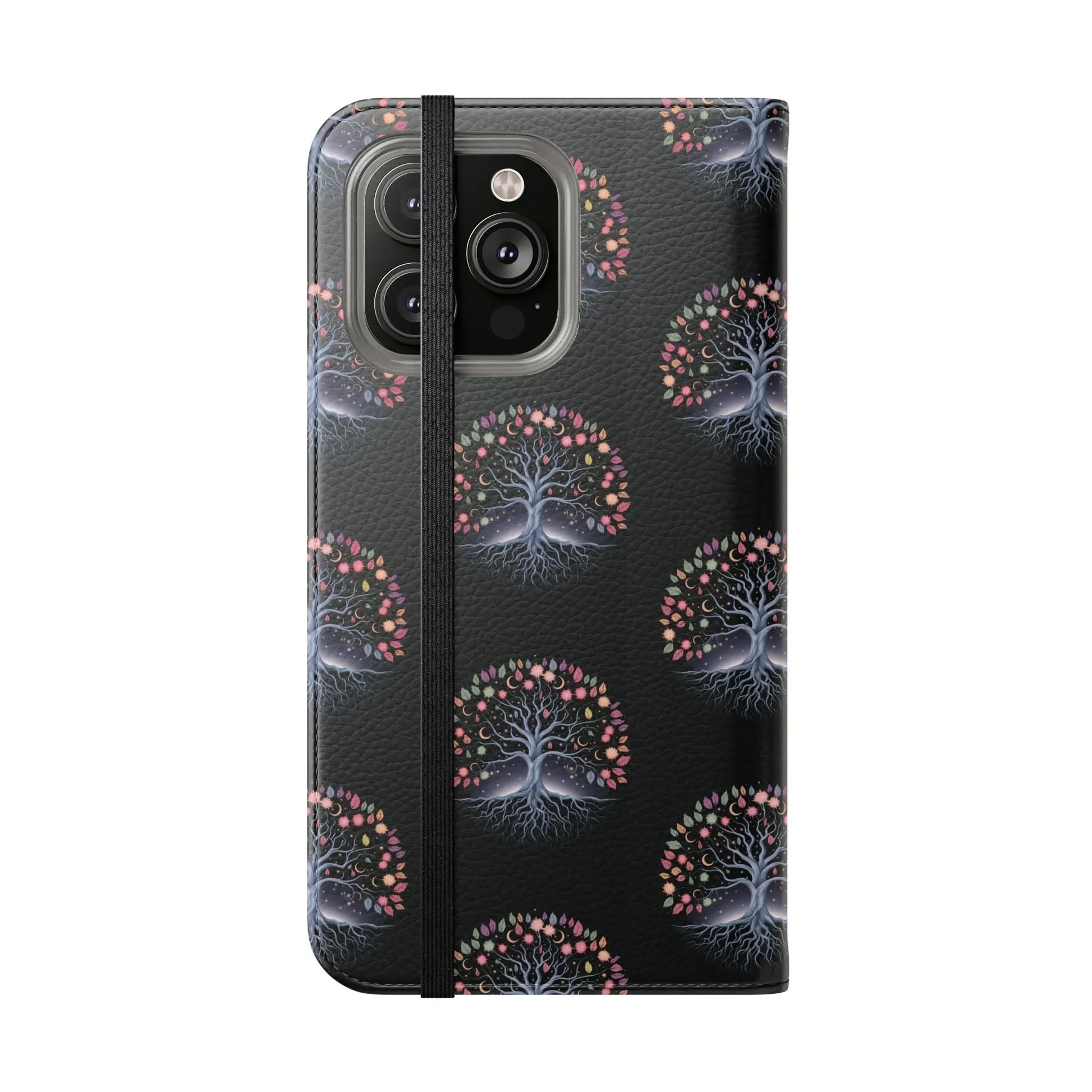 Artistic Tree Design Flip Case for Phones – Stylish & Functional -WitchyPets.com