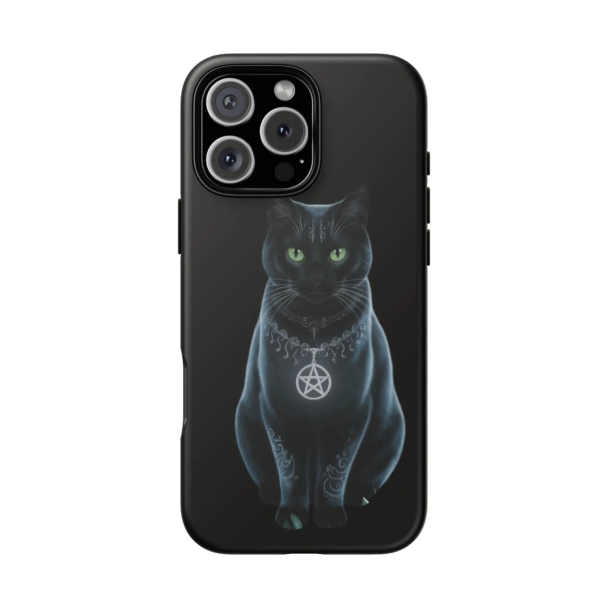 Pagan Black Cat iPhone Tough Case – Perfect for Wicca & Pagan Enthusiasts Printify