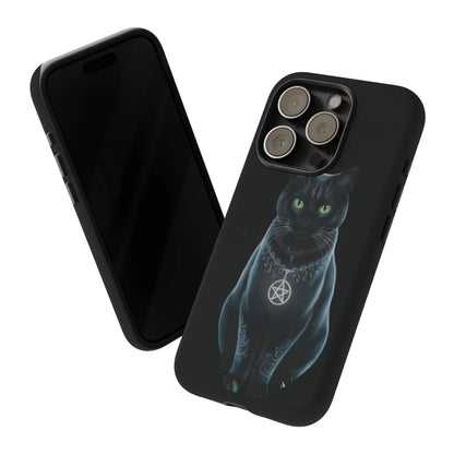 Pagan Black Cat iPhone Tough Case – Perfect for Wicca & Pagan Enthusiasts Printify