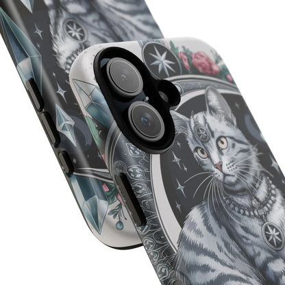 Celestial Pagan Cat iPhone Tough Case – Durable & Mystical Design Printify