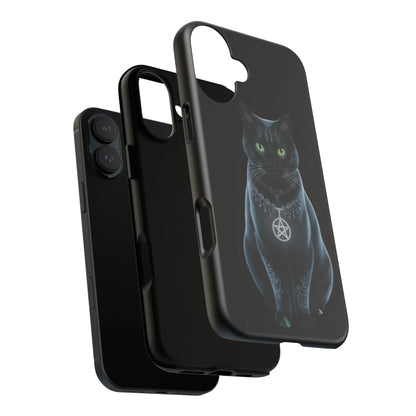 Pagan Black Cat iPhone Tough Case – Perfect for Wicca & Pagan Enthusiasts Printify