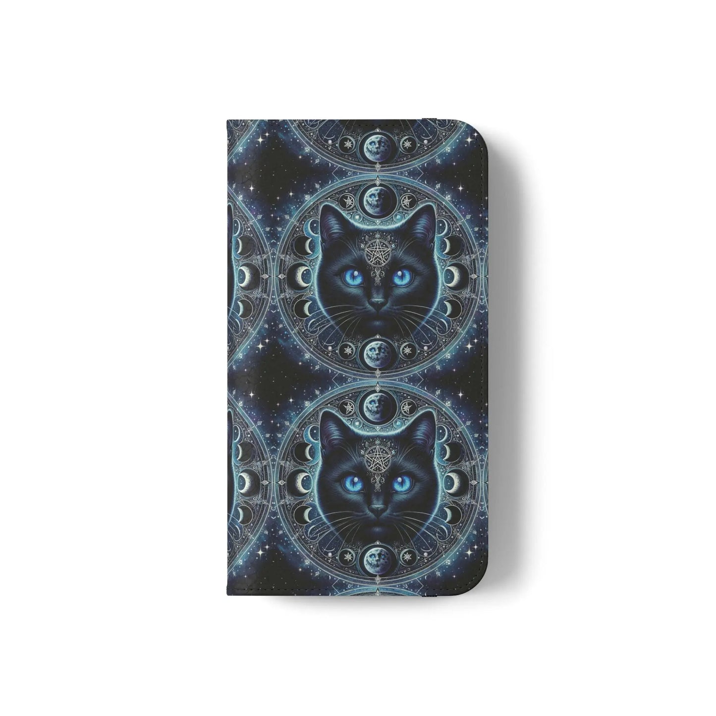 Cosmic Cat Flip Case - Stylish Galaxy Design for Cat Lovers Printify