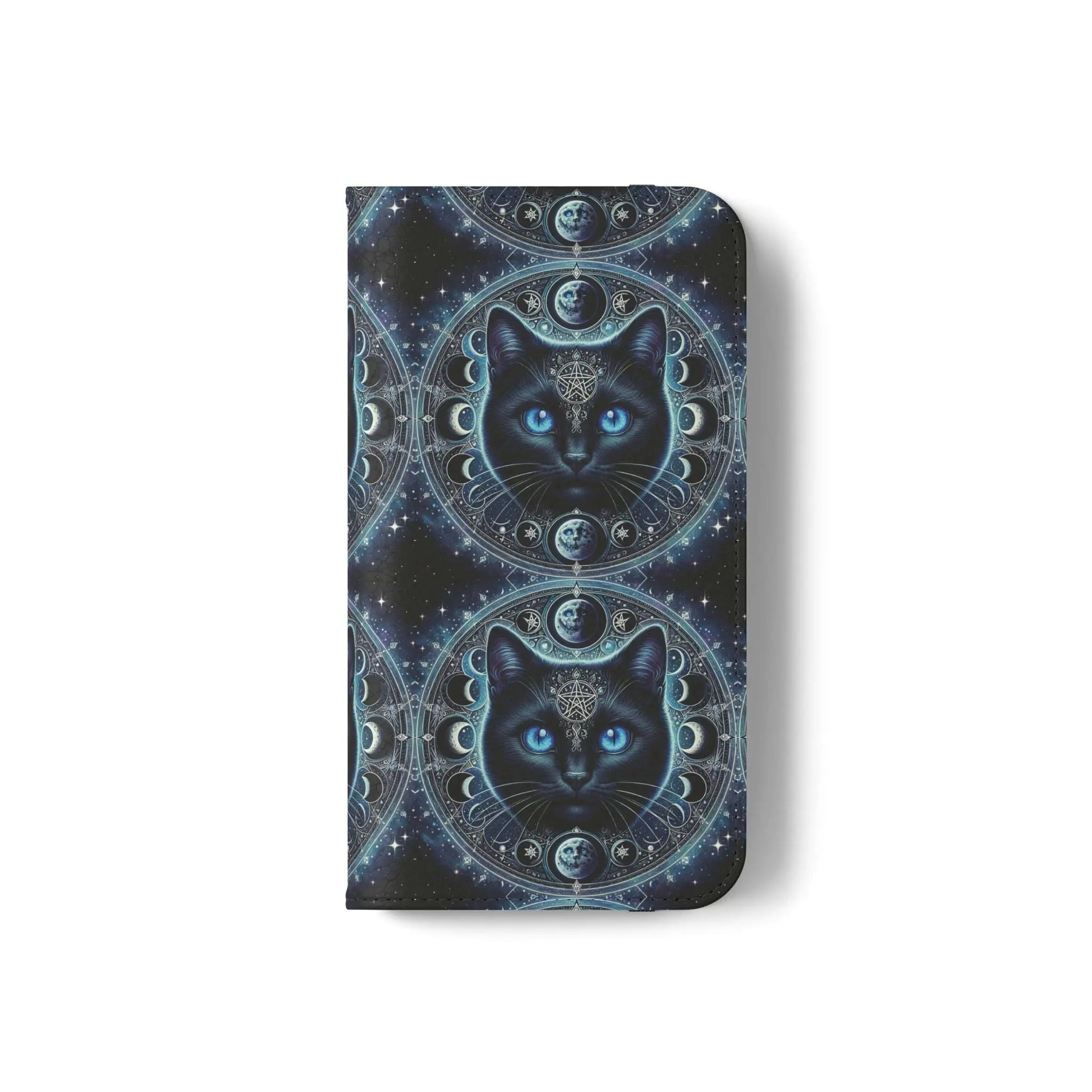 Cosmic Cat Flip Case - Stylish Galaxy Design for Cat Lovers Printify